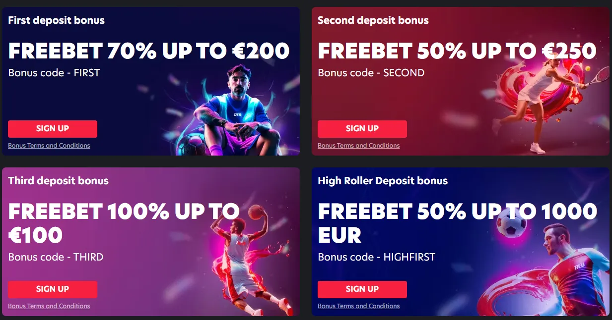 1red casino sport promotions